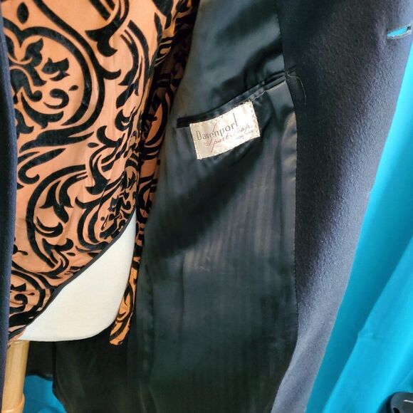 Rare Vintage Gentlemen’s Hand Tailored Davenport wool & cashmere Topcoat!  Large - Picture 8 of 11